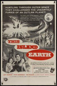 3r459 THIS ISLAND EARTH military 1sh R60s they challenged the unearthly furies of a planet gone mad!