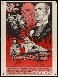 3r471 UNDERTAKER & HIS PALS 1sh '66 a macabre story of 2 pathological motorcycle nuts & their pal!