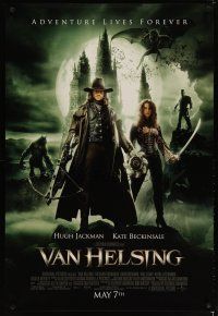 3r132 VAN HELSING advance DS 1sh '04 Hugh Jackman & Kate Beckinsale hunt vampires & werewolves!