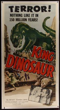 3s126 KING DINOSAUR linen 3sh '55 artwork of the mightiest prehistoric monster of all!!