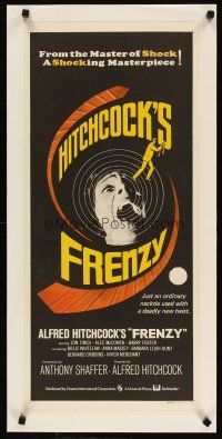 3s197 FRENZY linen Aust daybill '72 Anthony Shaffer & Alfred Hitchcock's shocking masterpiece!