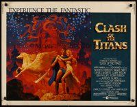 3t073 CLASH OF THE TITANS 1/2sh '81 Ray Harryhausen, fantasy art by Greg & Tim Hildebrandt!
