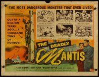3t080 DEADLY MANTIS 1/2sh '57 classic art of giant insect on Washington Monument by Ken Sawyer