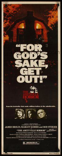 3t014 AMITYVILLE HORROR insert '79 great image of haunted house, for God's sake get out!