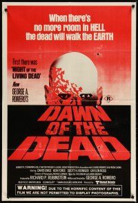 3w030 DAWN OF THE DEAD Aust 1sh '78 George Romero, there's no more room in HELL for the dead!