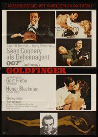 3w057 GOLDFINGER German R80s five great images of Sean Connery as James Bond 007!