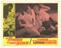 3w265 HORROR OF PARTY BEACH/CURSE OF THE LIVING CORPSE LC #7 '64 c/u of sexy screaming girls!