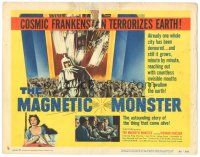 3w195 MAGNETIC MONSTER TC '53 cosmic Frankenstein came alive & will swallow the Earth!