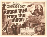 3w197 RADAR MEN FROM THE MOON TC '52 Commando Cody, wacky Republic sci-fi serial in 12 chapters!