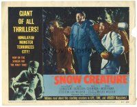 3w308 SNOW CREATURE LC #5 '54 abominable Yeti terrorizes city, abducts women & annihilates men!