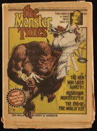 3w010 MONSTER TIMES vol 1 no 1 magazine Jan 26, 1972 The Men Who Saved King Kong, very first issue!