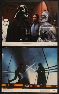 3w109 EMPIRE STRIKES BACK 8 color 11x14 stills '80 George Lucas classic, wonderful images w/ slugs!