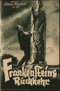 3w019 BRIDE OF FRANKENSTEIN Austrian program '35 Boris Karloff, Elsa Lanchester, Clive, different!