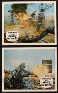 3w077 DESTROY ALL MONSTERS 6 German LCs '71 Ishiro Honda's Kaiju Soshingeki, Godzilla, Ghidrah!