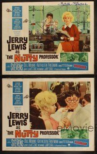 3w124 NUTTY PROFESSOR 8 LCs '63 one signed by Stella Stevens, Jerry Lewis directs & stars!