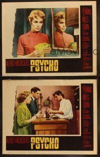 3w169 PSYCHO 3 LCs '60 Janet Leigh, Anthony Perkins, Balsam, Gavin, Miles, Alfred Hitchcock classic