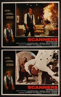 3w129 SCANNERS 8 LCs '81 David Cronenberg, in 20 seconds your head explodes, great sci-fi images!