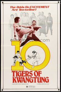 3x003 10 TIGERS OF KWANGTUNG 1sh '80 kung fu action, the odds on excitement are ten to one!