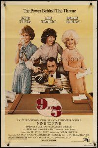 3x014 9 TO 5 1sh '80 Dolly Parton, Jane Fonda & Lily Tomlin w/tied up Dabney Coleman!