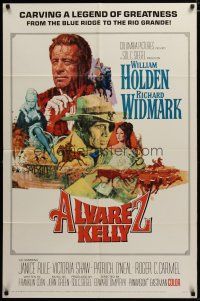 3x032 ALVAREZ KELLY 1sh '66 renegade adventurer William Holden & reckless Colonel Richard Widmark