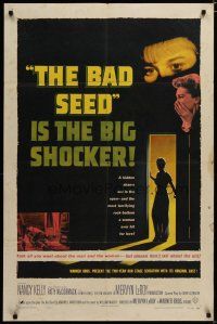 3x058 BAD SEED 1sh '56 the big shocker about really bad terrifying little Patty McCormack!