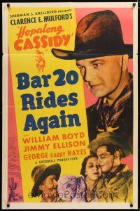 3x061 BAR 20 RIDES AGAIN 1sh R49 William Boyd as Hopalong Cassidy, Gabby Hayes!
