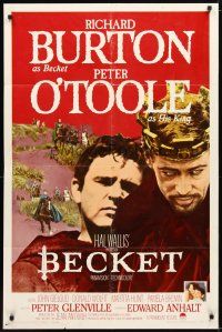 3x072 BECKET 1sh '64 Richard Burton in the title role, Peter O'Toole, John Gielgud!