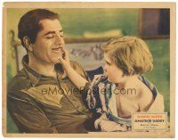 3y283 AMATEUR DADDY LC '32 great close up of young boy sitting on smiling Warner Baxter's lap!