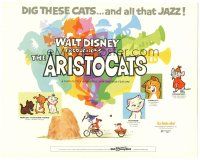 3y099 ARISTOCATS TC '71 Walt Disney feline jazz musical cartoon, great colorful images!