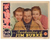 3y295 AWAKENING OF JIM BURKE LC '35 Jack Holt between Florence Rice & Kathleen Burke!