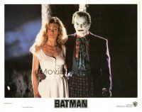 3y302 BATMAN LC '89 c/u of Joker Jack Nicholson & sexy Kim Basinger, directed by Tim Burton!