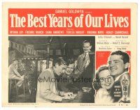 3y314 BEST YEARS OF OUR LIVES LC R54 William Wyler, Fredric March, Hoagy Carmichael, Harold Russell!