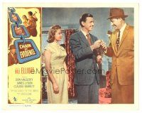 3y354 CHAIN OF EVIDENCE LC '56 James Lydon in suit & pretty woman smile at Bill Elliott!