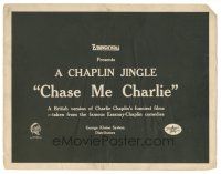 3y112 CHASE ME CHARLIE TC '18 a British version of Charlie Chaplin's funniest films!