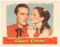 3y378 COPPER CANYON LC #2 '50 best super close up of Ray Milland & sexy Hedy Lamarr!