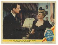 3y386 CROSSROADS LC '42 Claire Trevor tells William Powell he's lived a lie for 13 years!