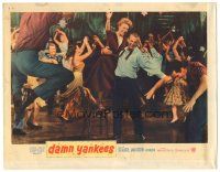 3y392 DAMN YANKEES LC #5 '58 great image of Tab Hunter dancing at party with lots of people!