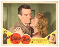 3y394 DANGER ZONE LC #8 '51 film noir, Hugh Beaumont deals with dangerous dames!
