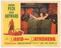 3y399 DAVID & BATHSHEBA LC #7 '51 close up of slave women bathing sexy naked Susan Hayward!