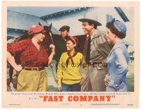3y463 FAST COMPANY LC #2 '53 Marjorie Main tells Howard Keel, Polly Bergen & Nugent to look on!
