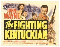 3y135 FIGHTING KENTUCKIAN TC '49 rougher, tougher & more romantic John Wayne, Vera Ralston!