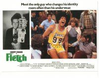 3y472 FLETCH LC '85 wacky detective Chevy Chase in Los Angeles Lakers basketball uniform!