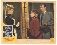 3y491 GASLIGHT LC '44 Joseph Cotten & Dame May Whitty look at maid Angela Lansbury!