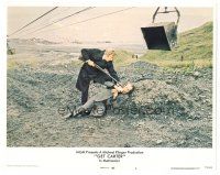3y495 GET CARTER LC #2 '71 great image of Michael Caine holding shotgun at guy's head!