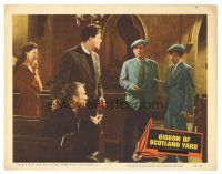 3y499 GIDEON OF SCOTLAND YARD LC #7 '58 John Ford, confrontation in a church!