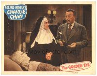 3y506 GOLDEN EYE LC #4 '48 Roland Winters as Charlie Chan & nun Evelyn Brent with bandaged man!