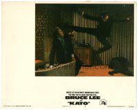 3y516 GREEN HORNET LC #2 '74 cool image of Bruce Lee as Kato kicking guy in the face!