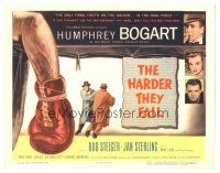 3y145 HARDER THEY FALL TC '56 Humphrey Bogart, Rod Steiger, boxing!