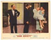 3y542 HIGH SOCIETY LC #8 '56 Bing Crosby confronts Frank Sinatra & Grace Kelly after their swim!