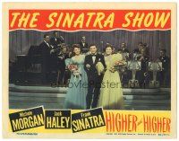 3y544 HIGHER & HIGHER LC '43 Frank Sinatra w/ Barbara Hale, Michele Morgan & band on stage!